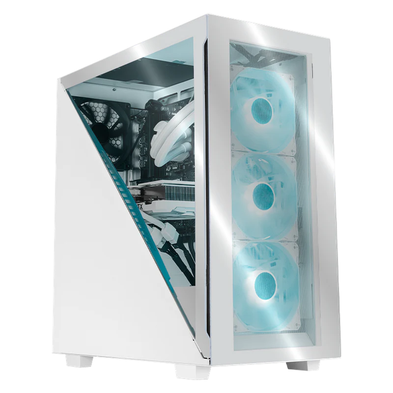 PC Gaming Geforce RTX 4070 TI Super AMD Ryzen 7 9700X 32GB DDR5 SSD 2TB Sistema Liquido WIFI Divider White